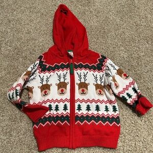 Gymboree Toddler Christmas Print Sweater 12-18 Months Brand New